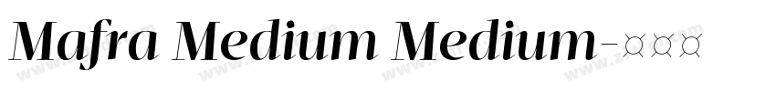 Mafra Medium Medium字体转换